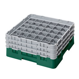 CAMBRO Cesta de lavado 36 comp. Verde Sherwood