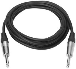 Vivolink Cable de Audio Jack 6.3mm TS a 6.3mm TS (Mono, No Balanceado) de 5m Negro
