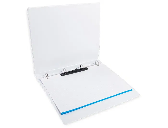 Liderpapel Carpeta Canguro 4 Anillas Mixtas A4 Plástico Color Blanco