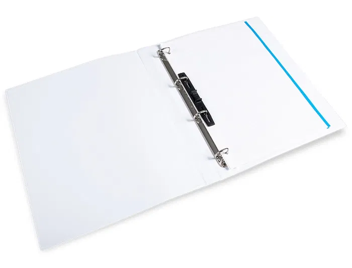 Liderpapel Carpeta Canguro 4 Anillas Mixtas A4 Plástico Color Blanco