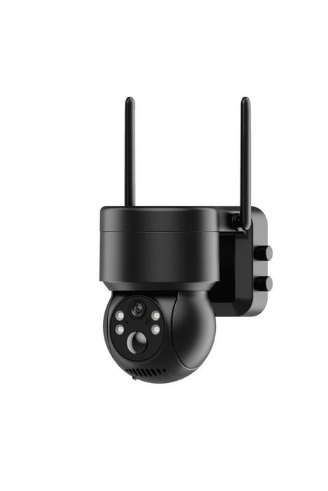 WOOX R3569 Kit de Seguridad Inalámbrico PTZ con Batería y Panel Solar, Audio Bidireccional, Detección de Movimiento, Full HD 1080P