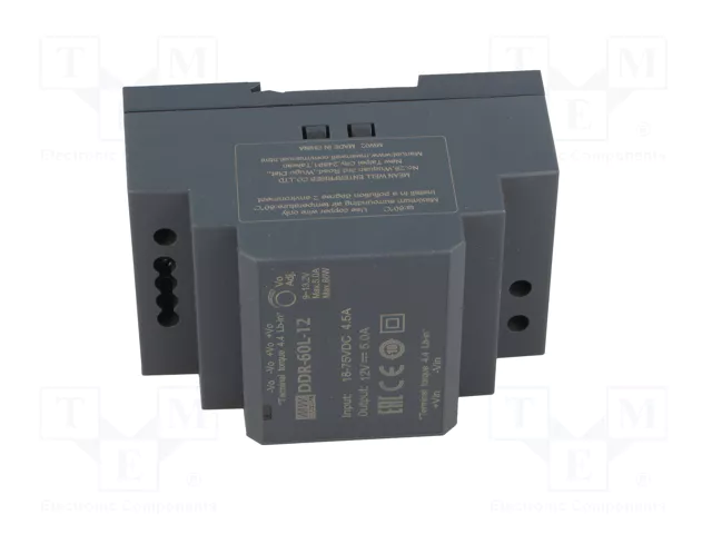 MEAN WELL DDR-60L-12 Convertidor DC/DC 60W 12VDC 5A
