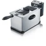 SEVERIN FR2431 Freidora eléctrica semiprofesional 2000W - Capacidad 3L y 400g - Acero inoxidable