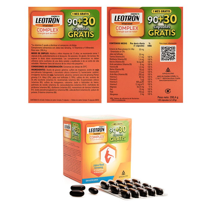 Leotron Complex 120 cápsulas (90 + 30 de regalo)