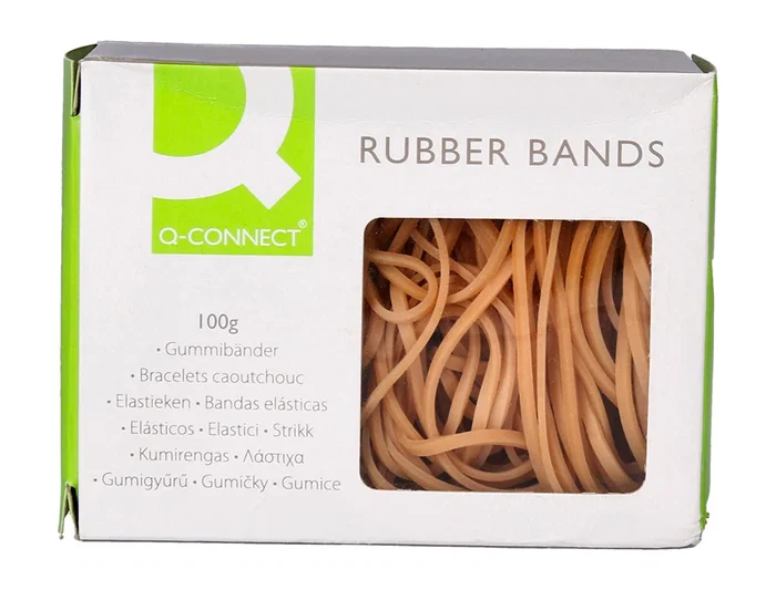 Q-connect Gomillas elásticas 100 gr numero 7 70 x 2 mm
