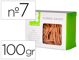 Q-connect Gomillas elásticas 100 gr numero 7 70 x 2 mm