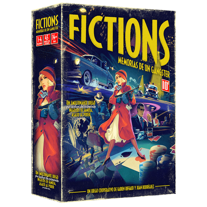 Ludonova Fictions: Memorias de un Gangster LDNV430001 - Juego de Mesa Cooperativo/Narrativo de Crimen para 1-4 Jugadores, en Español Ludonova Fictions: Memorias de un Gangster LDNV430001 - Juego de Mesa Cooperativo/Narrativo de Crimen para 1-4 Jugadores, en Español