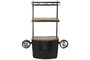 DKD Home Decor Botellero Gris Oscuro 30 x 104 x 83 cm Hierro Acacia Cristal