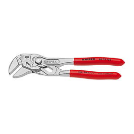 Knipex 86 03 150 Alicates Bimateria Universales, 150 mm, Acero Cromo Vanadio, Plastico Rojo
