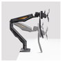 StarTech.com Brazo de Sobremesa de Resorte Mecánico para 2 Monitores hasta 27", Travesaño, Montaje por Abrazadera, 30 kg, VESA 75x75/100x100