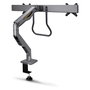 StarTech.com Brazo de Sobremesa de Resorte Mecánico para 2 Monitores hasta 27", Travesaño, Montaje por Abrazadera, 30 kg, VESA 75x75/100x100