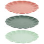 Home Deco Factory Plato Paradis Exotiqu 25,5 cm Plástico Polipropileno Colores Surtidos Duradero Apto Lavavajillas