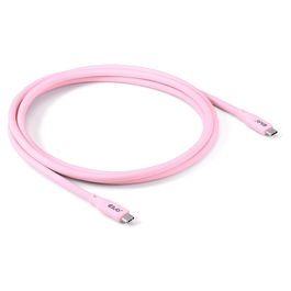 Club 3D Cable USB-C Lifestyle PD 240W, 20Gbps, 2m, Rosa, St/St