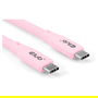 Club 3D Lifestyle USB-C Cable PD 240W 20Gbps 2 Metros Rosa Acero Inoxidable