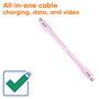 Club 3D Cable USB-C Rosa CAC-3002 de 2m USB4 Gen 2x2 240W PD
