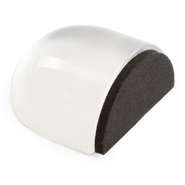 Brinox B90170H Tope Puerta Adhesivo Metacrilato Ovalado Gris Negra 42x39x23mm