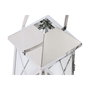 DKD Home Decor Set de 3 Farolas de Acero y Cristal Cromado
