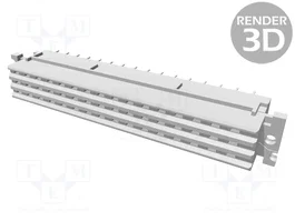 HARTING Conector DIN 41612 hembra de 32 pines recto THT