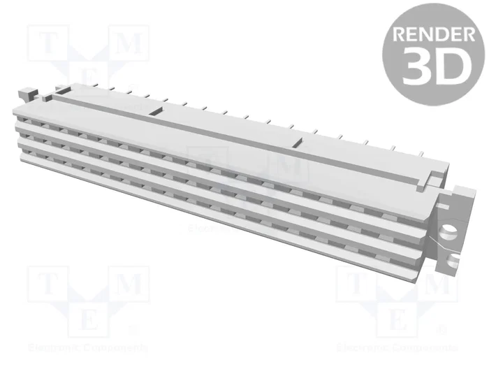 HARTING Conector DIN 41612 hembra de 32 pines recto THT HARTING Conector DIN 41612 hembra de 32 pines recto THT