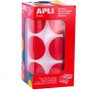 APLI Gomets Redondos 33 mm Rojo 708 uds.