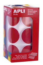 APLI Gomets Redondos 33 mm Rojo 708 uds.