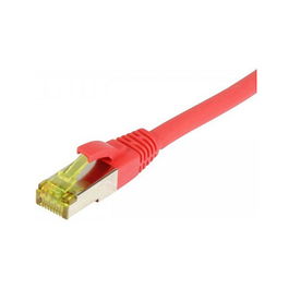 Synergy21 Cable de Red Patch Cord RJ45 CAT6A 500MHz 1.5 Metros Color Rojo S-STP (S/FTP) TPE/LSZH Ultraflex AWG26 Categoría 7 para Redes