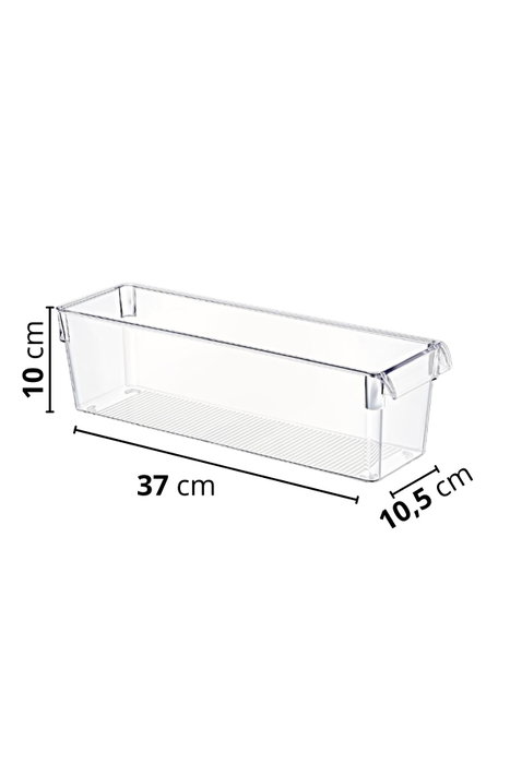 Hermia Organizadores para Nevera CLRMN-3, Set de 3 Piezas de Plástico Transparente Libre de BPA para Frutas Verduras y Alimentos