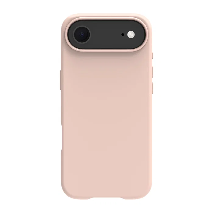 Dbramante1928 Funda para iPhone 17 Air - Modelo Roskilde ICON - Carcasa Trasera con MagSafe, Plástico Reciclado, Arena Rosa, Resistente a Caídas