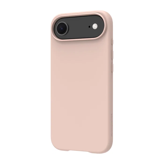 Dbramante1928 Funda para iPhone 17 Air - Modelo Roskilde ICON - Carcasa Trasera con MagSafe, Plástico Reciclado, Arena Rosa, Resistente a Caídas
