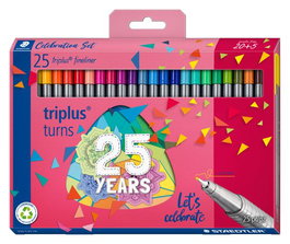 Rotulador Fibra Staedtler 334 Triplus Fineliner Estuche De 25