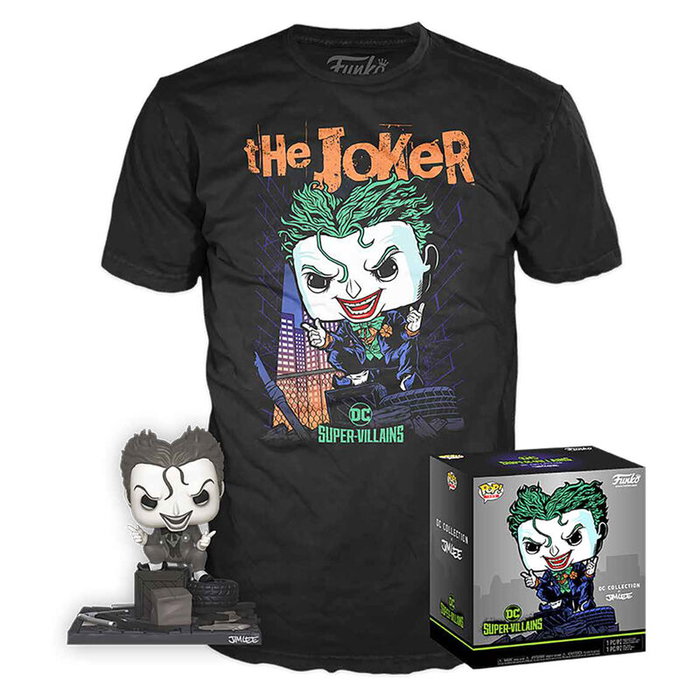 Funko Set Figura POP & Tee DC Comics Jim Lee Joker Talla M Edición Especial Funko Set Figura POP & Tee DC Comics Jim Lee Joker Talla M Edición Especial