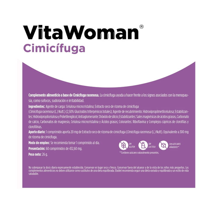 Eladiet Vita Woman Cimicífuga 60 comprimidos Eladiet Vita Woman Cimicífuga 60 comprimidos