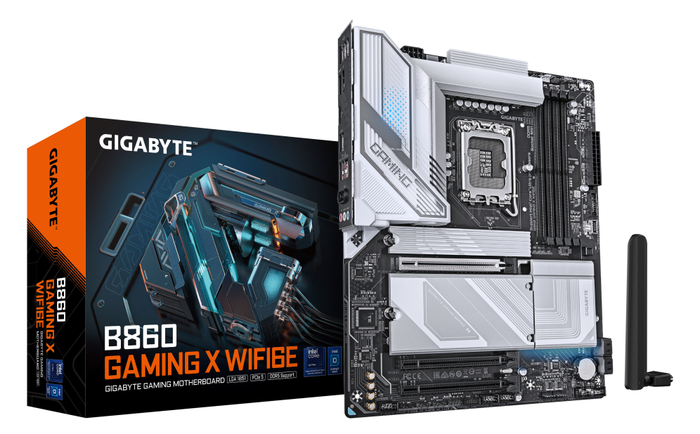 GIGABYTE B860 GAMING X WIFI6E Placa base Intel B860 LGA 1851 ATX DDR5 con WiFi 6E y LAN 2.5GbE