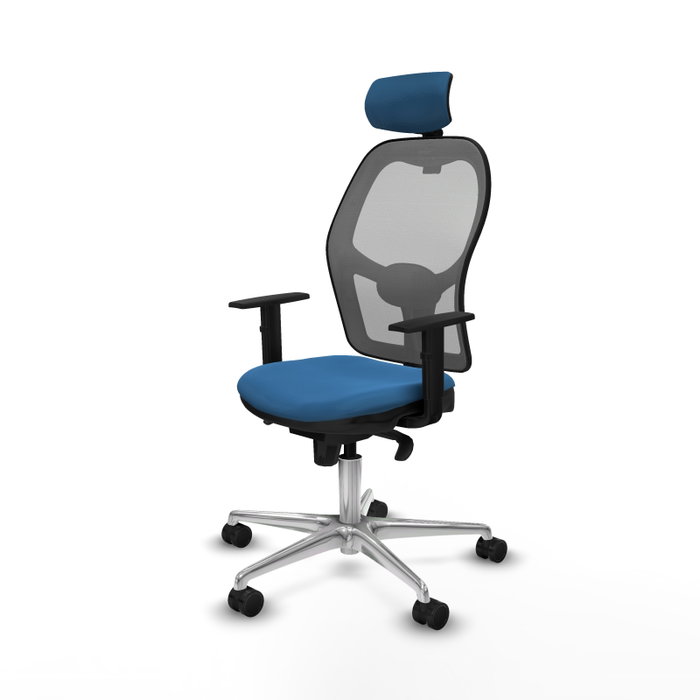 PIQUERAS Y CRESPO Silla de oficina Jorquera Azul claro y Gris