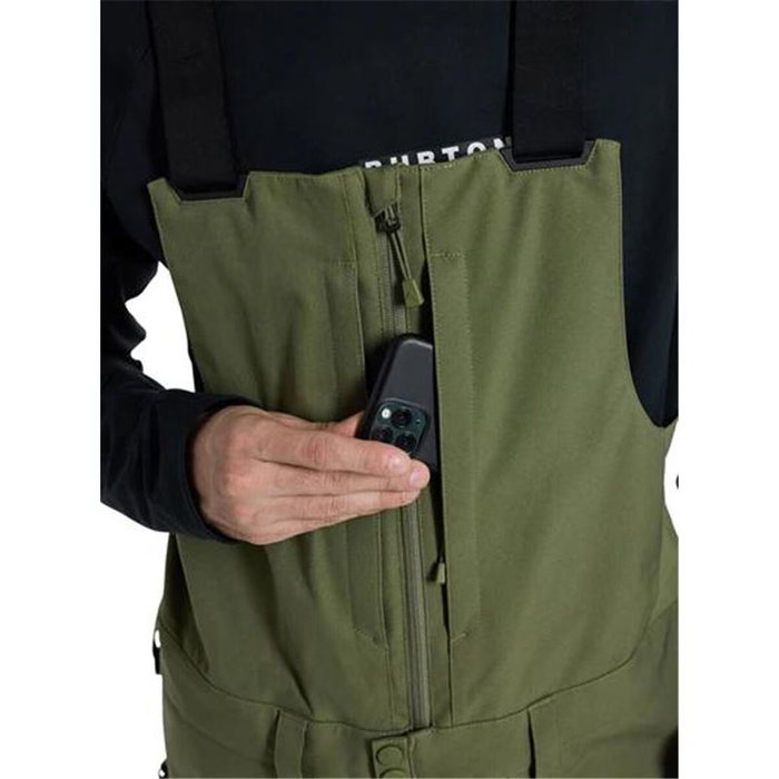 Pantalones para Nieve Burton Reserve Bib Verde Hombre M