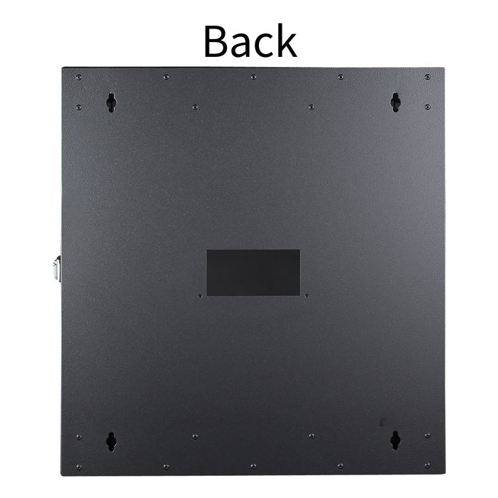 Lanview LOGON Armario Rack 19 de Pared Profesional, 12U, Doble Sección, Negro RAL 9005