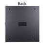 Lanview LOGON Armario Rack 19 de Pared Profesional, 12U, Doble Sección, Negro RAL 9005