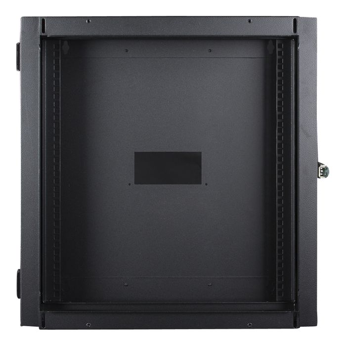 Lanview LOGON Armario Rack 19 de Pared Profesional, 12U, Doble Sección, Negro RAL 9005
