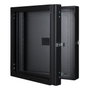 Lanview LOGON Armario Rack 19 de Pared Profesional, 12U, Doble Sección, Negro RAL 9005