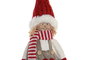 DKD Home Decor Figura de Navidad Tradicional Roja 9x13x45 cm - Adorno Decorativo de Poliéster con Corazón para el Hogar