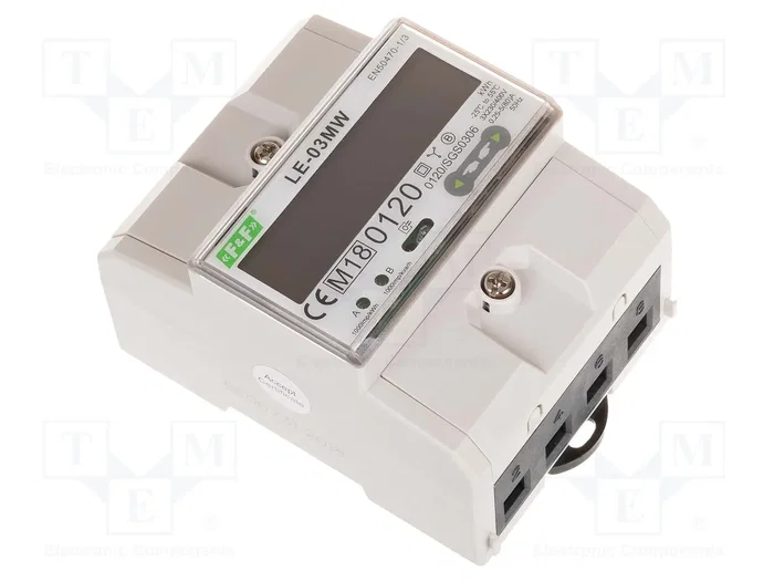 F&F LE-03MW Contador Digital para Raíl DIN con LCD