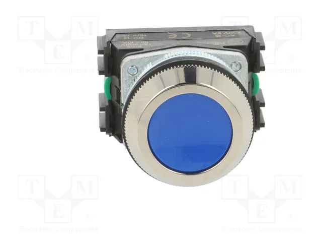 PROMET Interruptor de presión 30mm azul NA x2 PROMET Interruptor de presión 30mm azul NA x2