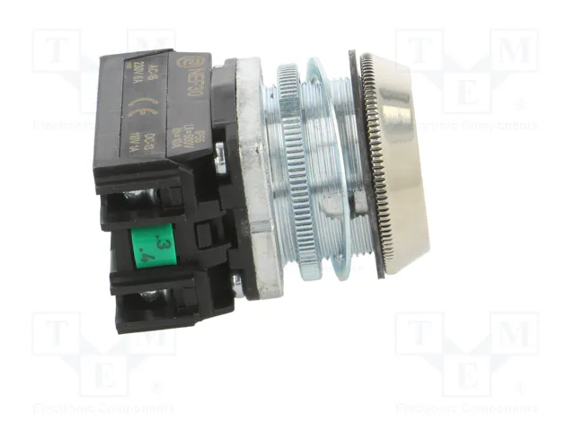 PROMET Interruptor de presión 30mm azul NA x2 PROMET Interruptor de presión 30mm azul NA x2