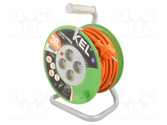 KEL Prolongador de alimentación H05VV-F 3G1,5mm2 30m Naranja KEL Prolongador de alimentación H05VV-F 3G1,5mm2 30m Naranja