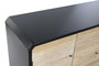 DKD Home Decor Buffet de Madera Negro 120x40x90,5 cm