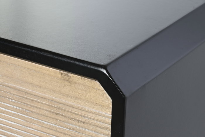 DKD Home Decor Buffet de Madera Negro 120x40x90,5 cm