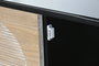 DKD Home Decor Buffet de Madera Negro 120x40x90,5 cm