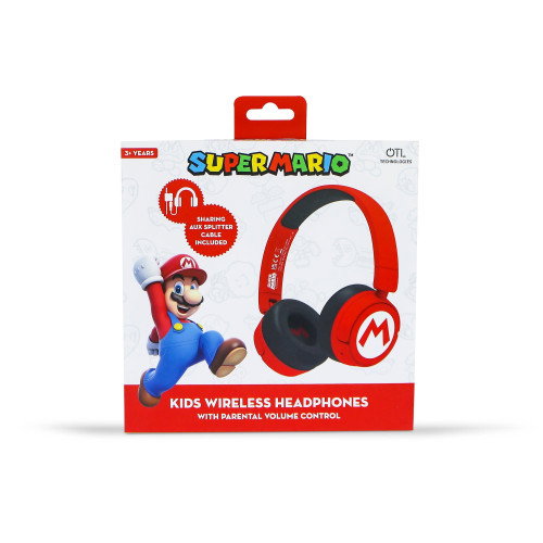 Fr tec Auriculares inalámbricos infantiles logo Super Mario Bros