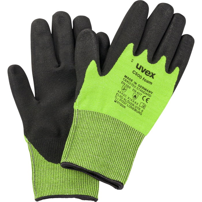 uvex Guante de protección contra cortes C500 foam talla 10 uvex Guante de protección contra cortes C500 foam talla 10