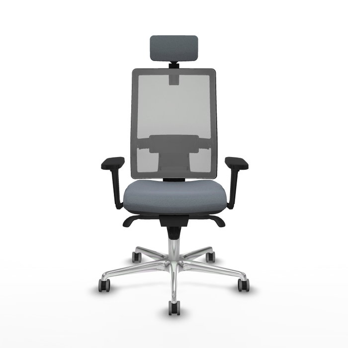 PIQUERAS Y CRESPO Silla de oficina Horna Gris con Mecanismo Sincro PIQUERAS Y CRESPO Silla de oficina Horna Gris con Mecanismo Sincro